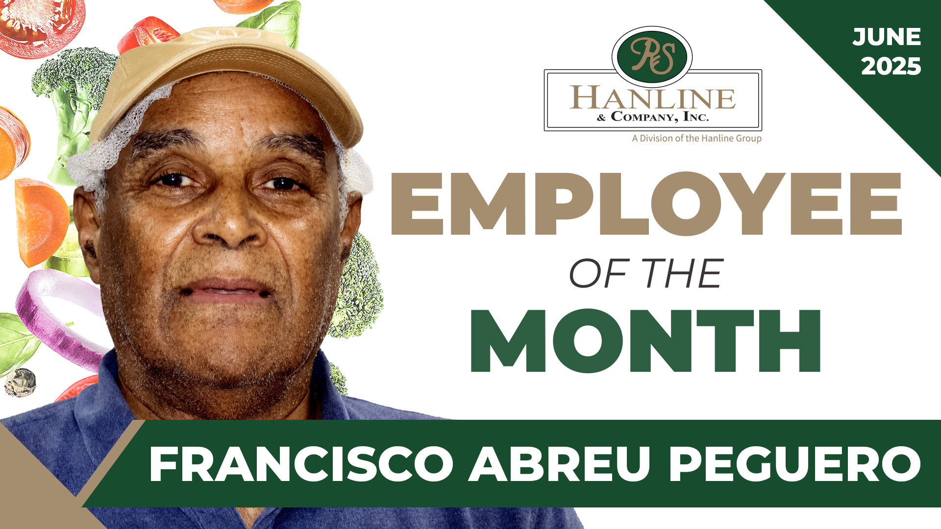 R.S. Hanline Employee of the Month June 2025